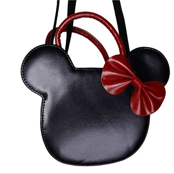 Disney Minnie Mouse Face Shape Crossbody Purse - Picture 8 of 10